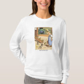Biker Chicken women white long sleeve shirt (Voorkant)