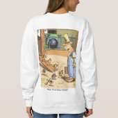 Biker Chicken women white sweatshirt back (Achterkant)