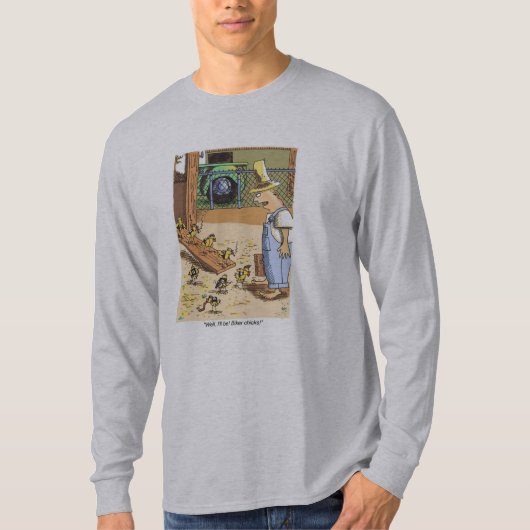 Biker Chicks grijs shirt met lange hoes (Voorkant)