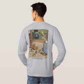 Biker Chicks grijs shirt met lange hoes (Achterkant volledig)