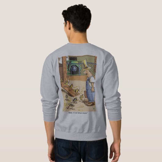 Biker Chicks grijs sweatshirt terug (Achterkant volledig)