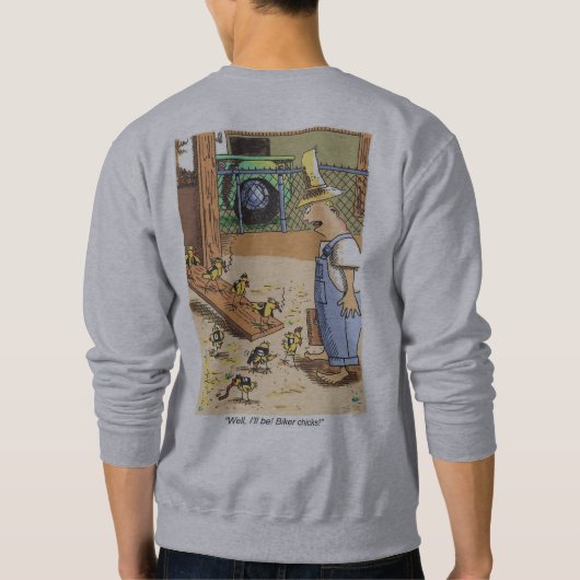 Biker Chicks grijs sweatshirt terug (Achterkant)