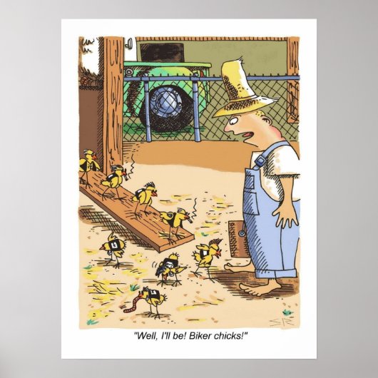 Biker Chicks matte poster (Voorkant)