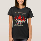 Biker Christmas Gnomes Biker Garden Christmas Gnom T-shirt (Voorkant)