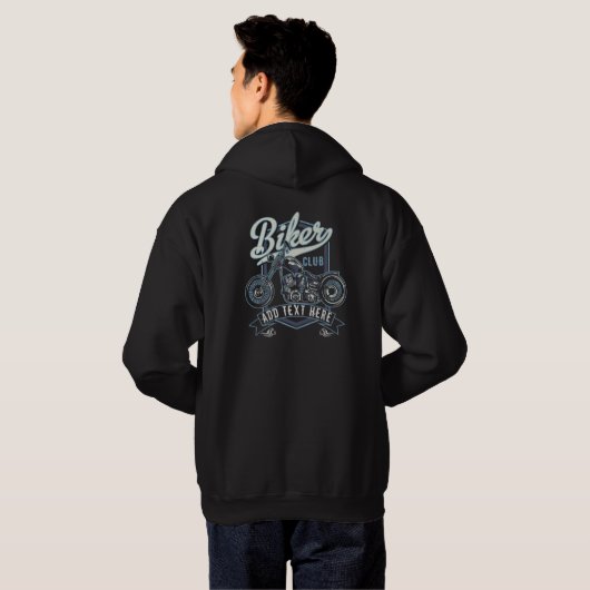 Biker Club Basic Hoodie Sweatshirt (Achterkant volledig)