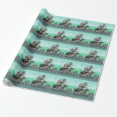Biker Club Dillo Cadeaupapier (Uitgerold)