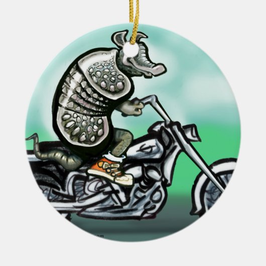Biker Club Dillo Keramisch Ornament (Voorkant)