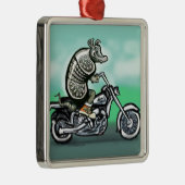 Biker Club Dillo Metalen Ornament (Rechts)