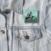 Biker Club Dillo Vierkante Button 5,1 Cm (In situ)