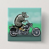 Biker Club Dillo Vierkante Button 5,1 Cm (Voorkant)