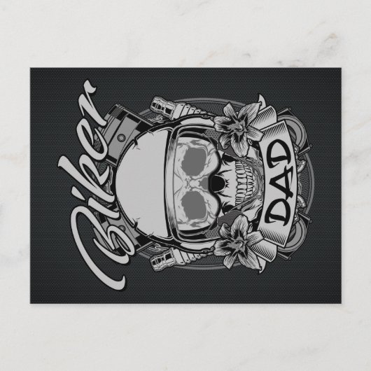 Biker Dad Briefkaart (Voorkant)