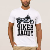 BIKER DAD DADDY MOTORCYCLE T-Shirts (Voorkant)