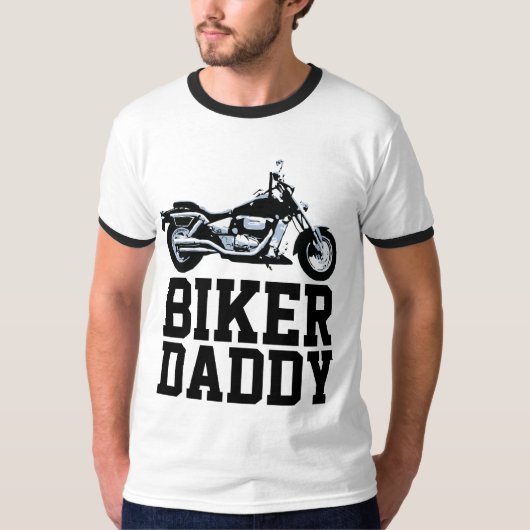 BIKER DAD DADDY T-Shirts (Voorkant)