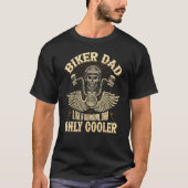 Biker Dad Motorcycle Vaderdag voor Father Bike T-shirt (Voorkant)