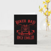 Biker Dad Motorfiets Vader & #; s Day Design voor  Kaart (Gele Bloem)