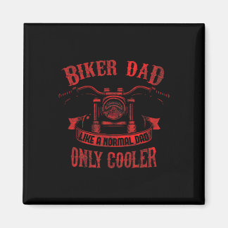 Biker Dad Motorfiets Vader & #; s Day Design voor  Magneet
