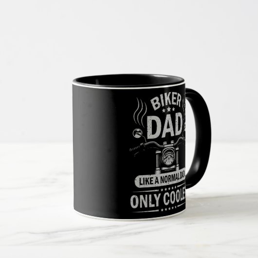 Biker Dad Vaderdag  design Mok (Voorkant rechts)