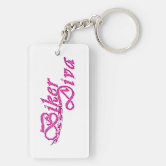 Biker Diva Sleutelhanger (achterkant)