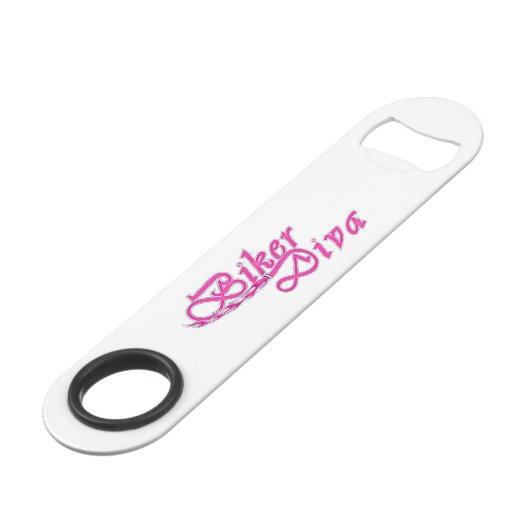 Biker Diva Speed Flessenopener (Voorkant Gekanteld)