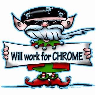 Biker Elf-versiering Fotobeeldje Ornament