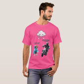 Biker en het hondenmeisje t-shirt (Voorkant volledig)
