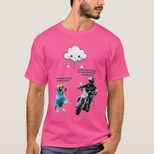 Biker en het hondenmeisje t-shirt (Voorkant)