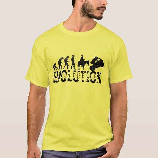 Biker Evolution Code Grappig Pun T-shirt - Cool (Voorkant)