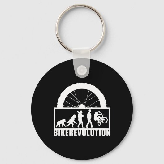 Biker Evolution Fiets Bmx Mtb Mountainbike Sleutelhanger (Voorkant)