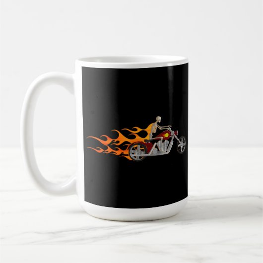 Biker & Flames: KoffieMok (Links)