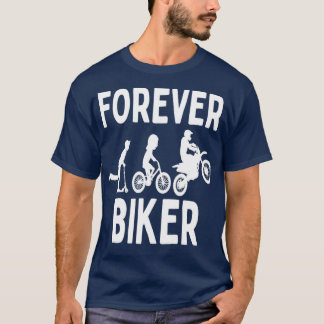 Biker Forever, motorfiets Funny Bike Cy T-shirt