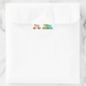 Biker freak ronde sticker (Tas)