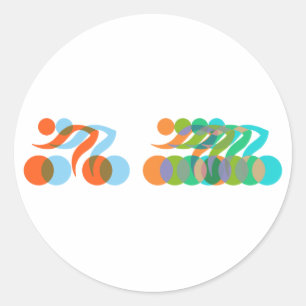 Biker freak ronde sticker