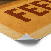 Biker Freedom Art - Retro Ride liefhebbers Poster (Hoek)