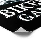 Biker Gang Funny Spin Gezegde Gym Workout Spinning Poster (Hoek)