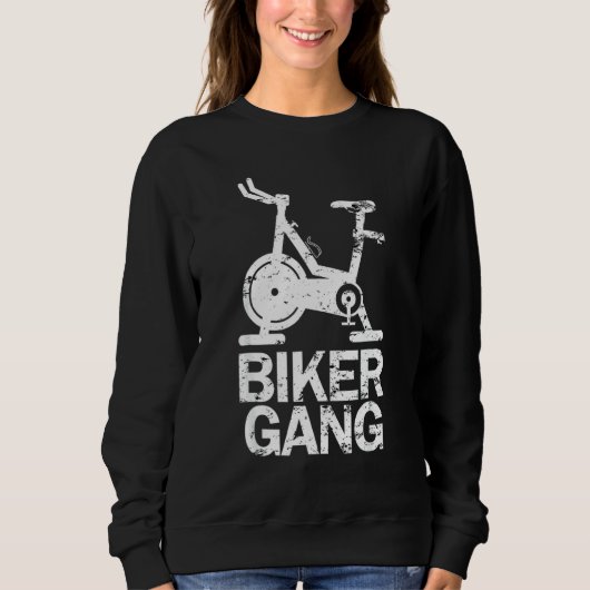 Biker Gang Spinning Indoor Spin Class Grappige Wor Trui (Voorkant)