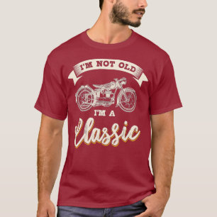 Biker Gear-motorfiets geeft geen oude Im klassieke T-shirt