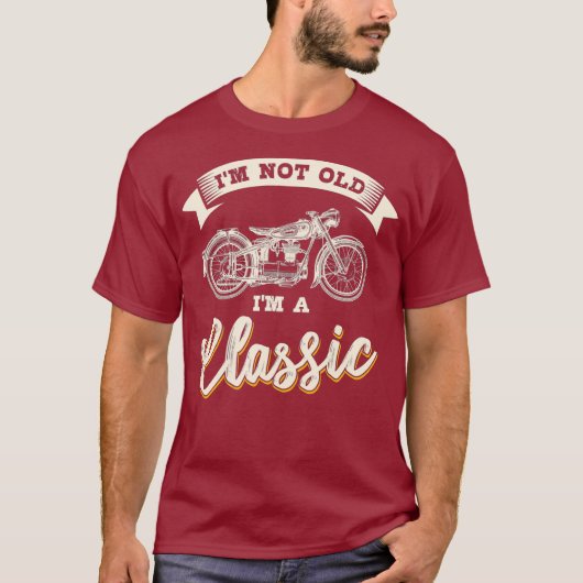 Biker Gear-motorfiets geeft geen oude Im klassieke T-shirt (Voorkant)