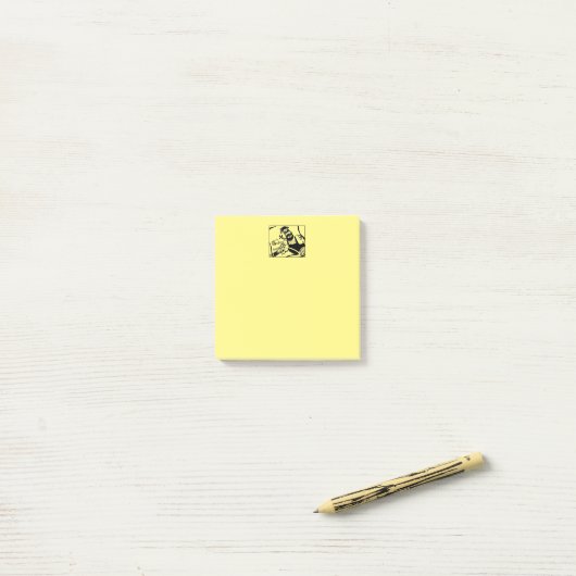 Biker gele notitieblokken post-it® notes (Op bureau)