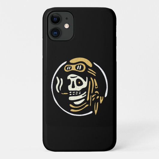  Biker Ghost Pilot Halloween Funny Gift Case-Mate iPhone Case (Achterkant)