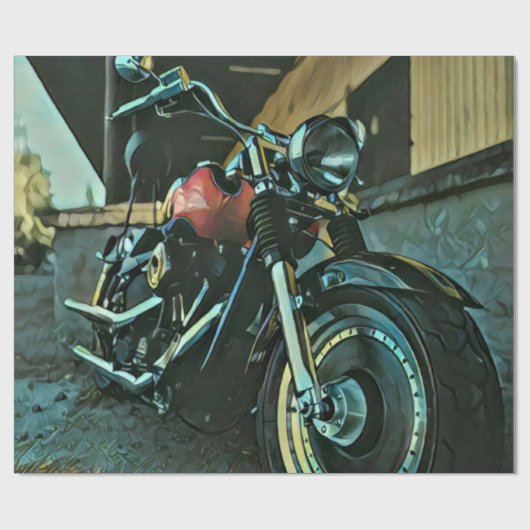 Biker gifts cadeaupapier (Vlak)