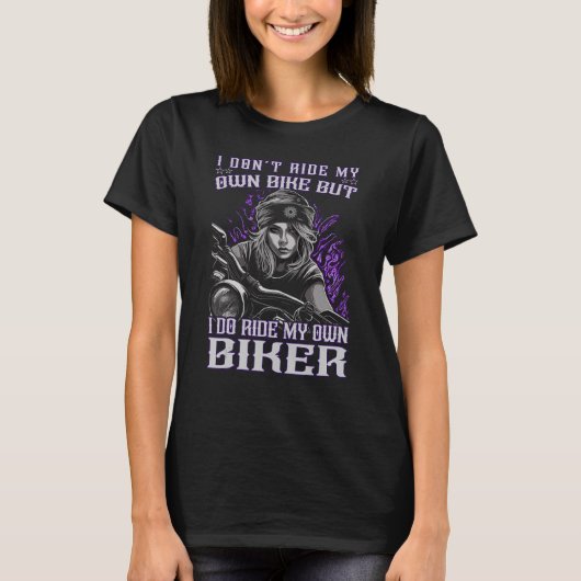 Biker Girl Biker T-shirt (Voorkant)