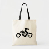 Biker Girl Canvas tas (Voorkant)