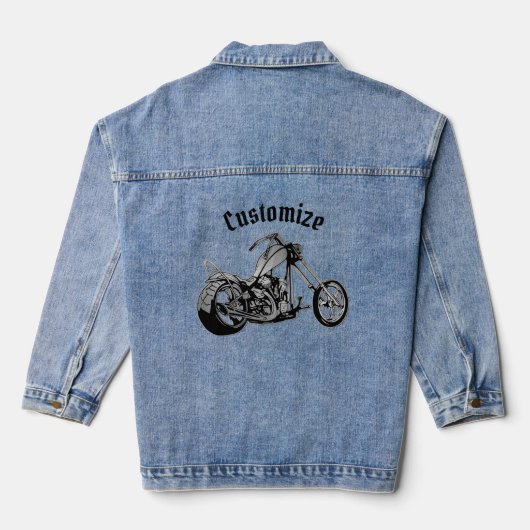 Biker Girl Denim Jacket (Achterkant)