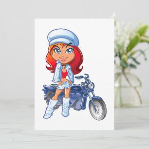 Biker Girl Kaart