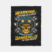 Biker Girlfriend Wife I Belong To A Biker Valentin Fleece Deken (Voorkant)