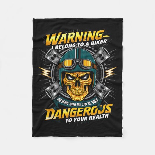 Biker Girlfriend Wife I Belong To A Biker Valentin Fleece Deken (Voorkant)