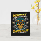 Biker Girlfriend Wife I Belong To A Biker Valentin Kaart (Gele Bloem)