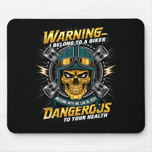 Biker Girlfriend Wife I Belong To A Biker Valentin Muismat (Voorkant)