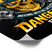 Biker Girlfriend Wife I Belong To A Biker Valentin Poster (Hoek)