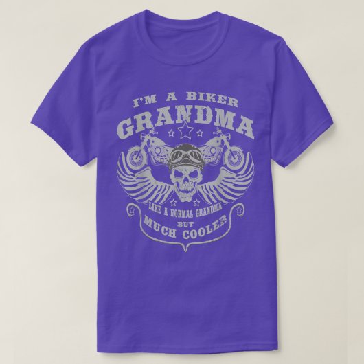 Biker Grandma als een normale grootmoeder, maar ko T-shirt (Design voorkant)